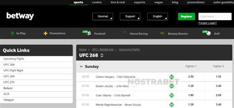 betway ufc|ufc fight bet.